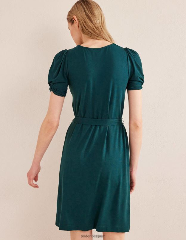 femmes Boden nuit d'émeraude robe courte en jersey à détail de nœud vêtements Z42D02176