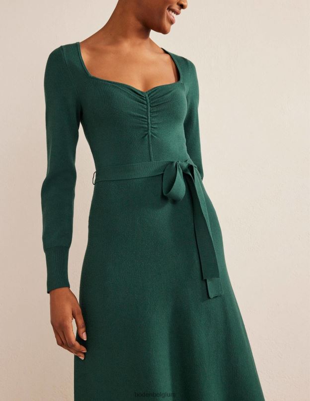 femmes Boden nuit d'émeraude robe mi-longue en maille chérie vêtements Z42D01258
