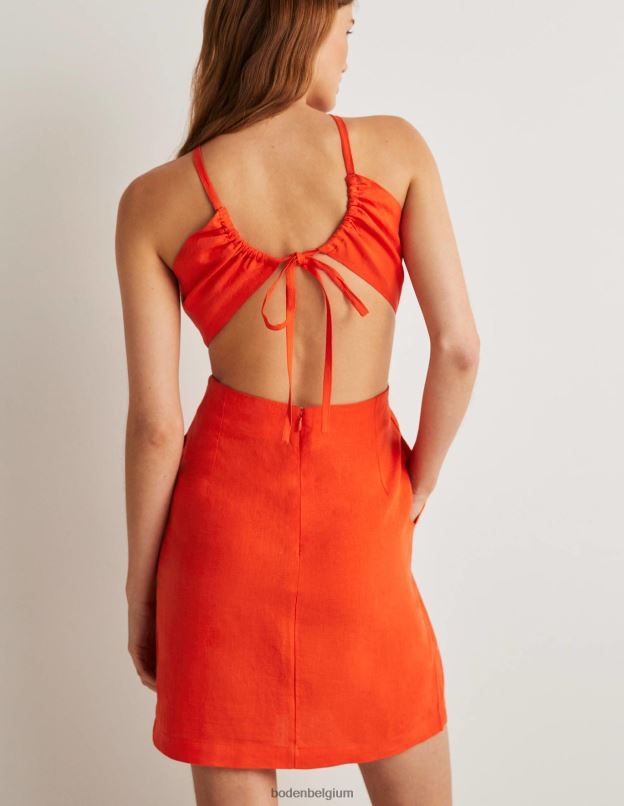 femmes Boden pétard robe courte à détail au dos vêtements Z42D02455