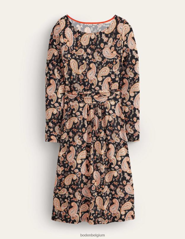 femmes Boden passion noir et cachemire robe en jersey abigail vêtements Z42D01192