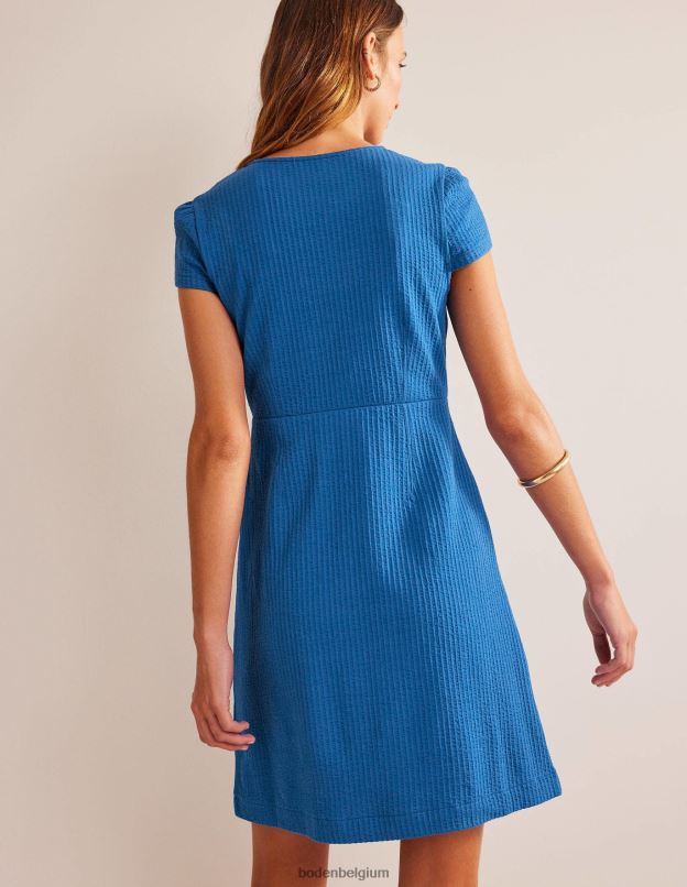 femmes Boden saphir robe thé en jersey seersucker vêtements Z42D02135