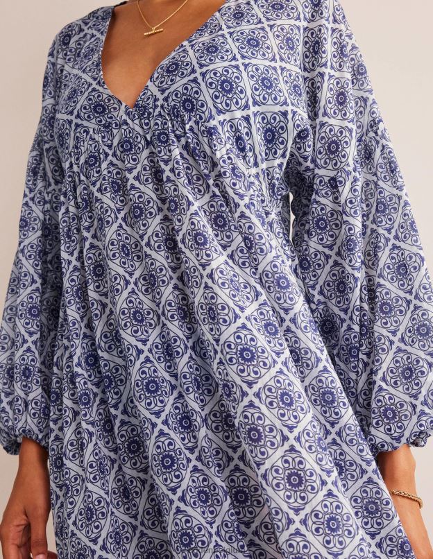 femmes Boden tourbillon d'ivoire et de flore caftan de plage maxi empire vêtements Z42D01567