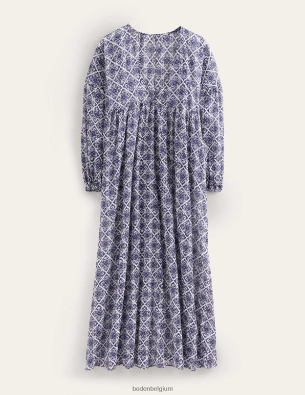 femmes Boden tourbillon d'ivoire et de flore caftan de plage maxi empire vêtements Z42D01567