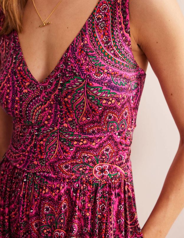 femmes Boden ultra rose et palais robe longue en jersey sans manches vêtements Z42D01142