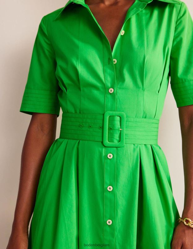 femmes Boden vert clair robe-chemise mi-longue pippa vêtements Z42D051