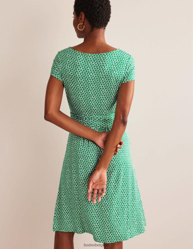 femmes Boden vert des prés et bourgeon de marguerite robe en jersey Amélie vêtements Z42D019