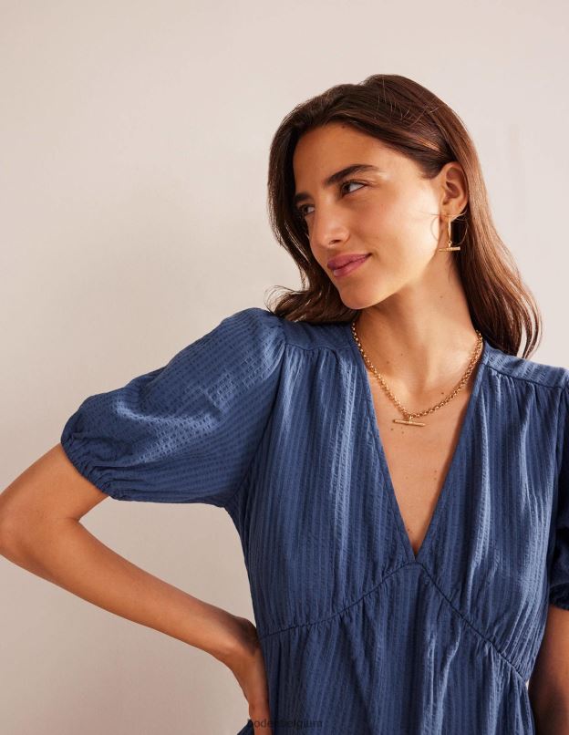 femmes Boden vraie marine robe en jersey crépon vêtements Z42D02161