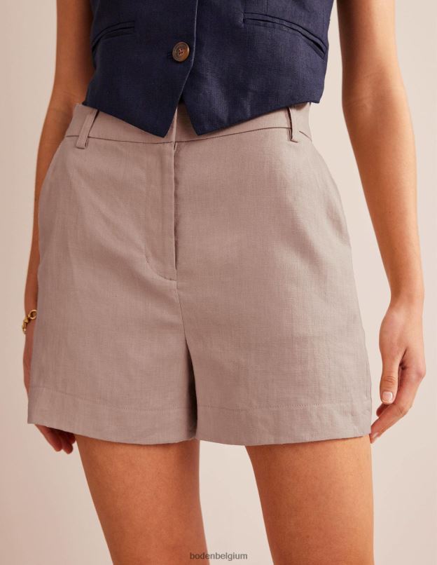 femmes Boden corde short ajusté en lin vêtements Z42D01564