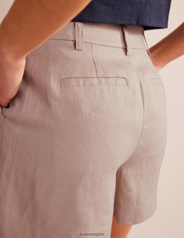 femmes Boden corde short ajusté en lin vêtements Z42D01564