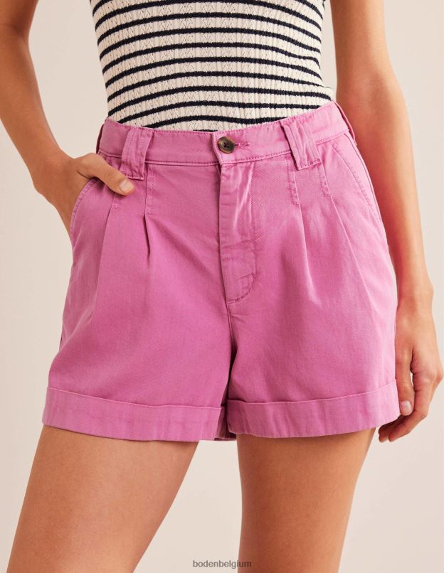 femmes Boden fleur de prunier short décontracté en coton vêtements Z42D01694