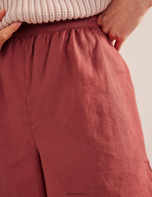 femmes Boden renard short en lin à enfiler vêtements Z42D01455