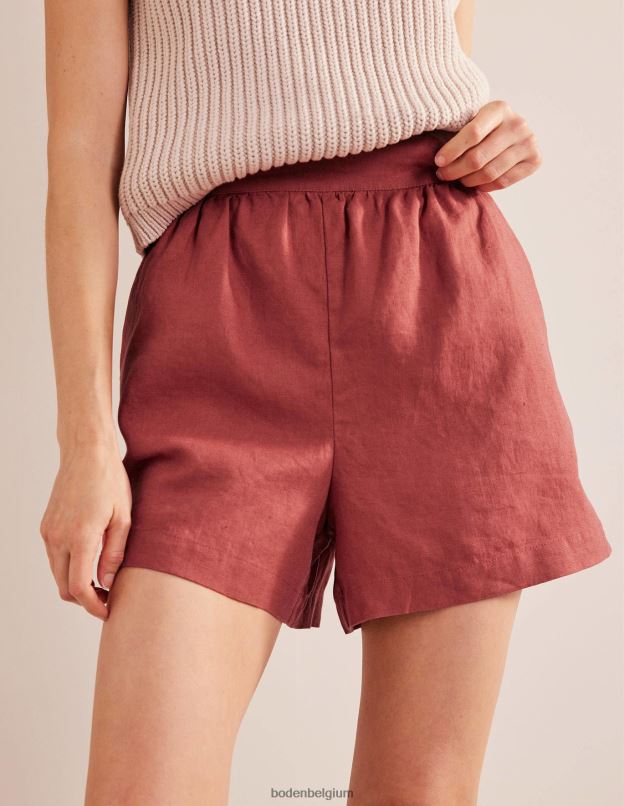 femmes Boden renard short en lin à enfiler vêtements Z42D01455