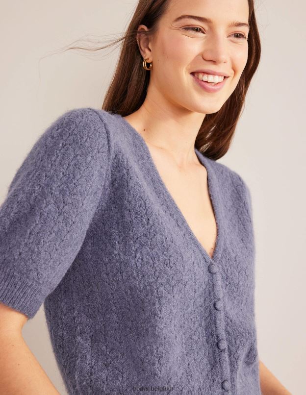 femmes Boden bleu nuit cardigan pointelle vêtements Z42D01566
