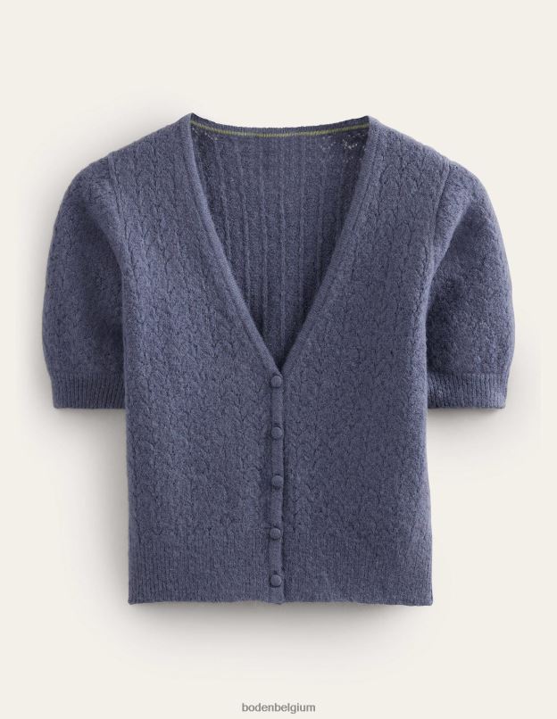 femmes Boden bleu nuit cardigan pointelle vêtements Z42D01566