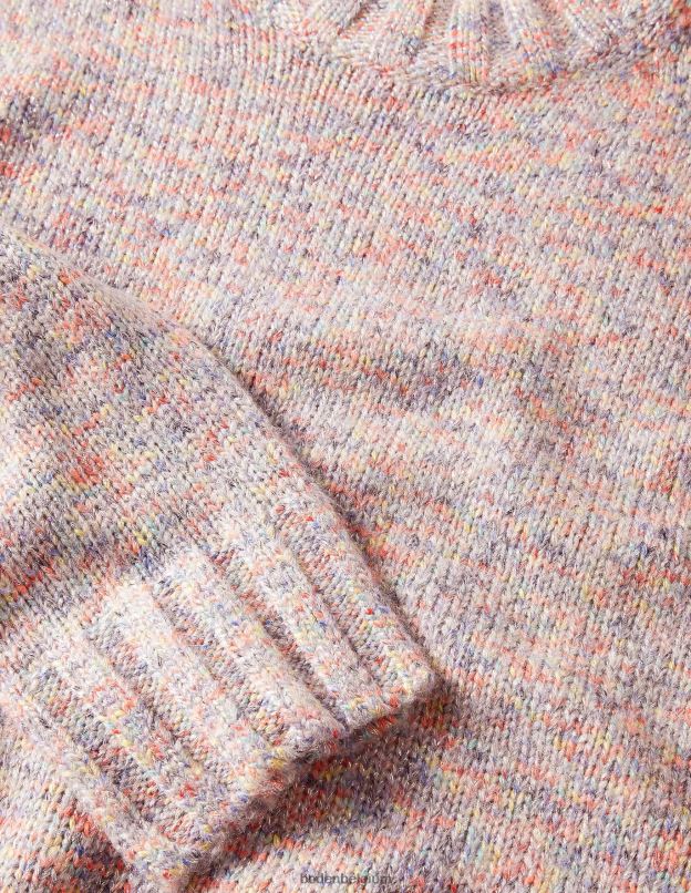 femmes Boden gris mélangé pull duveteux moucheté vêtements Z42D01544