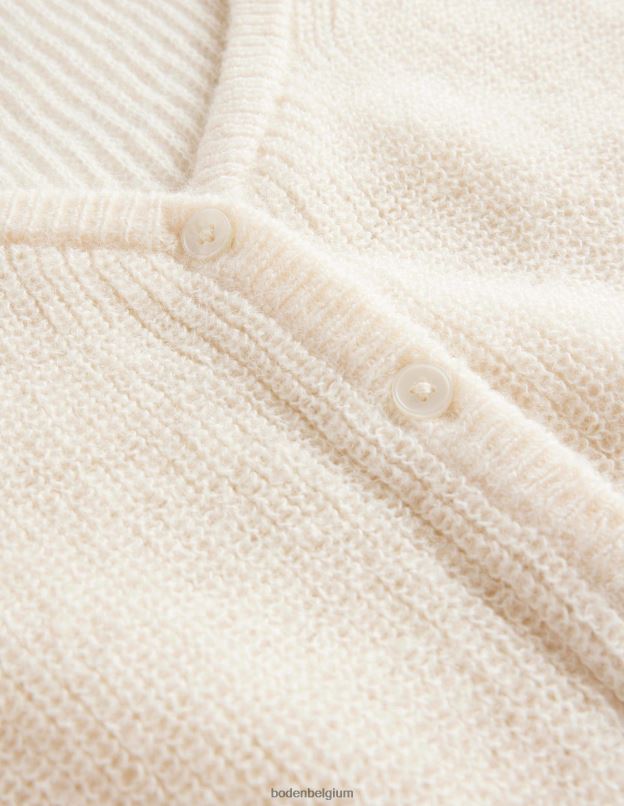 femmes Boden ivoire chaud cardigan court duveteux vêtements Z42D02107
