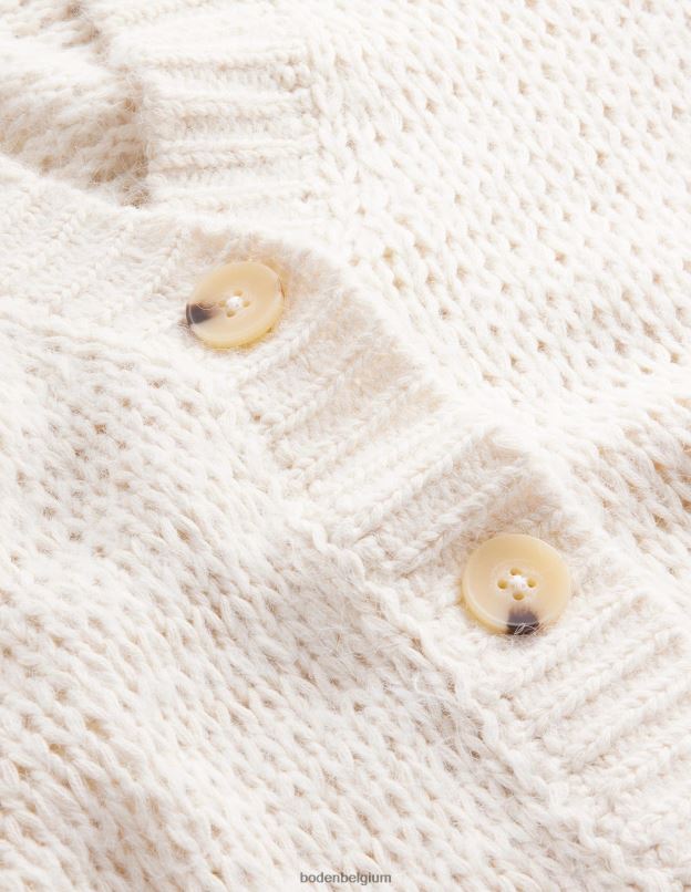 femmes Boden ivoire chaud cardigan duveteux à mailles ouvertes vêtements Z42D01979