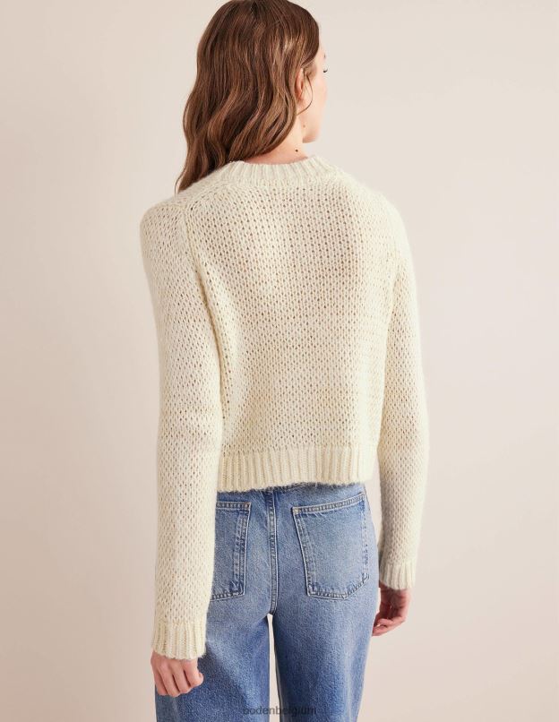 femmes Boden ivoire chaud cardigan duveteux à mailles ouvertes vêtements Z42D01979