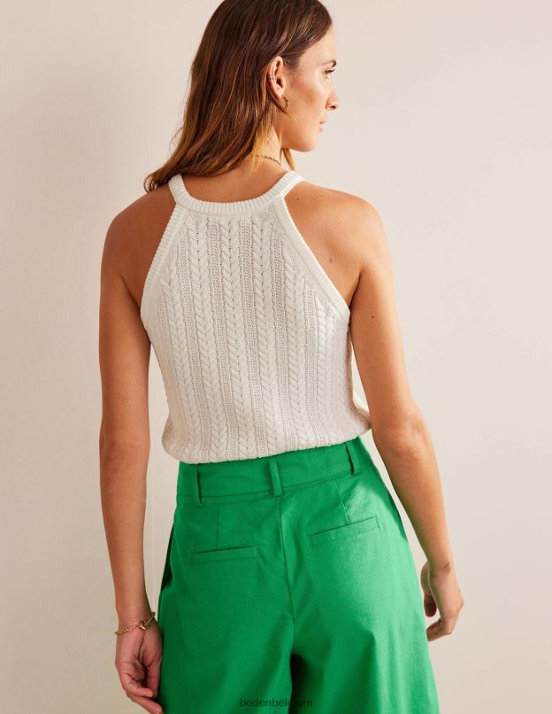 femmes Boden ivoire chaud débardeur tricoté en maille vêtements Z42D0616
