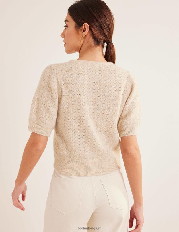 femmes Boden mélange de flocons d'avoine cardigan pointelle vêtements Z42D01331