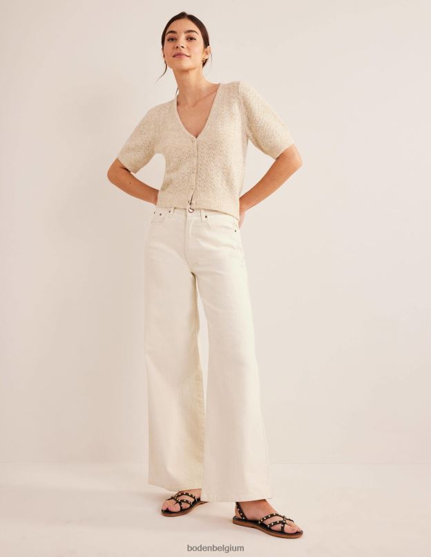 femmes Boden mélange de flocons d'avoine cardigan pointelle vêtements Z42D01331