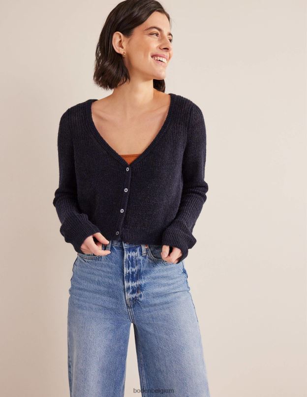 femmes Boden marine cardigan court duveteux vêtements Z42D01177