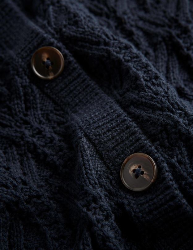 femmes Boden marine cardigan en coton pointelle vêtements Z42D01718