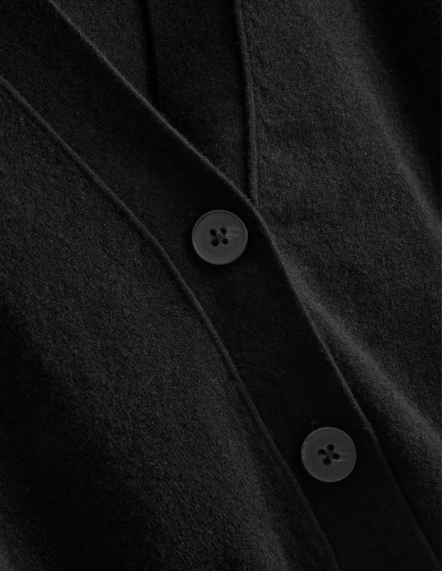 femmes Boden noir cardigan court en V en cachemire vêtements Z42D02466