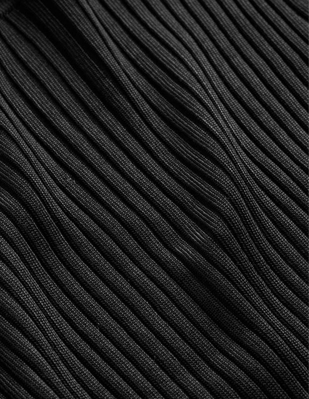 femmes Boden noir pull côtelé à col bateau vêtements Z42D01476