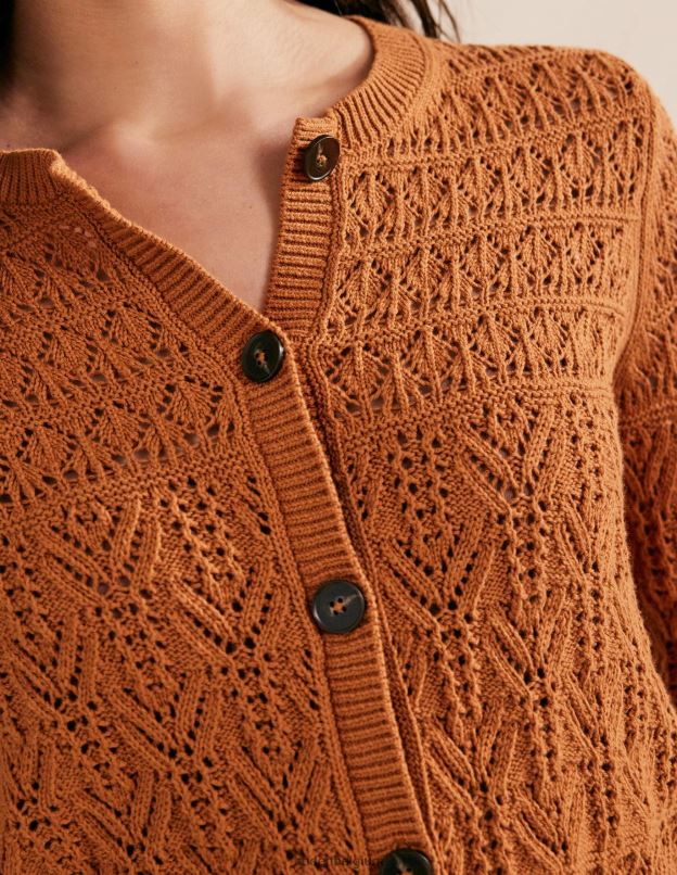 femmes Boden érable cardigan en coton pointelle vêtements Z42D02220