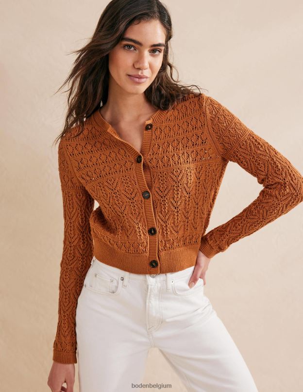 femmes Boden érable cardigan en coton pointelle vêtements Z42D02220