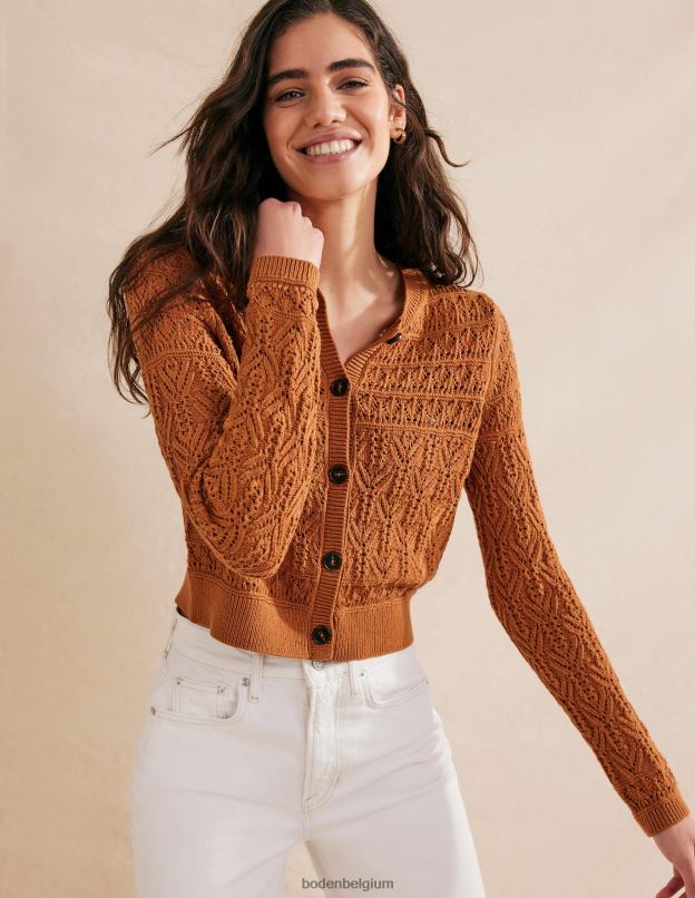 femmes Boden érable cardigan en coton pointelle vêtements Z42D02220