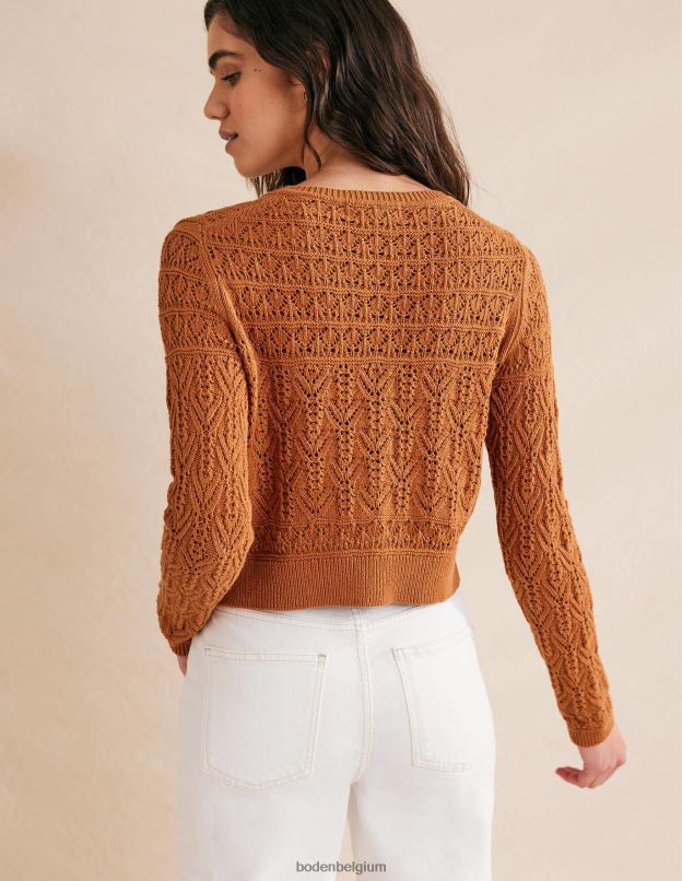 femmes Boden érable cardigan en coton pointelle vêtements Z42D02220