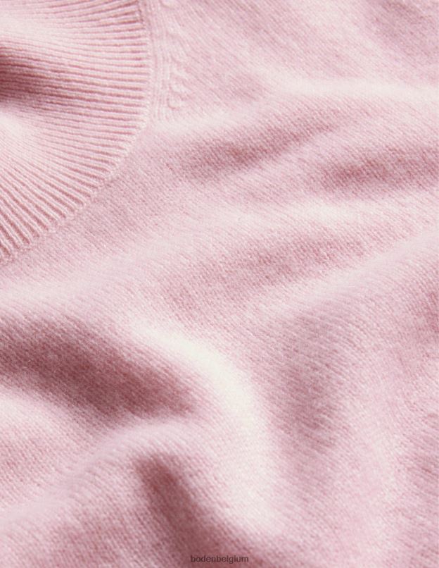 femmes Boden rose guimauve pull à col montant en cachemire vêtements Z42D01587