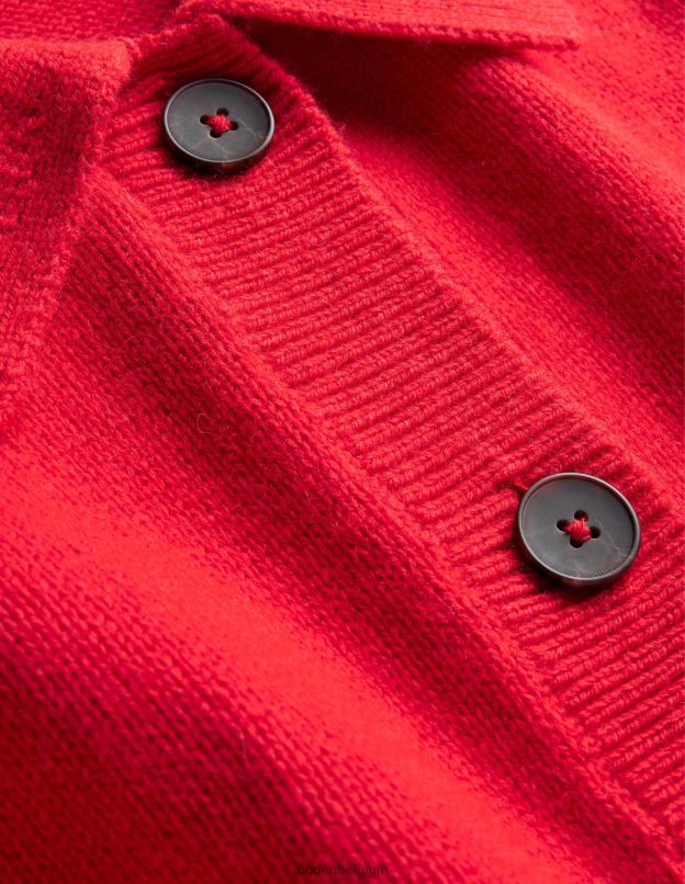 femmes Boden rouge à haut risque cardigan à col vêtements Z42D02214