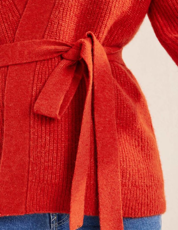 femmes Boden tomate cardigan duveteux à ceinture vêtements Z42D02103
