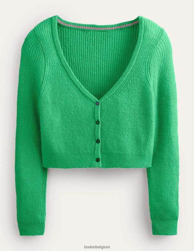 femmes Boden vert clair cardigan court duveteux vêtements Z42D01439