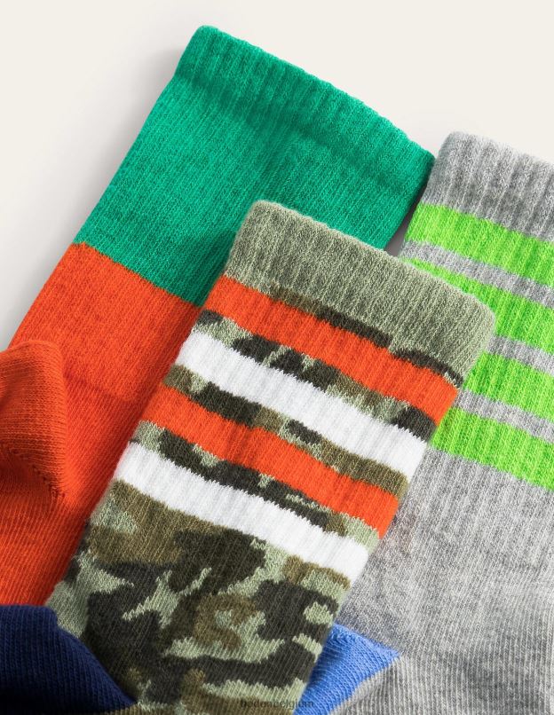 filles Boden slogan multiple boîte à chaussettes, paquet de 5 accessoire Z42D02705