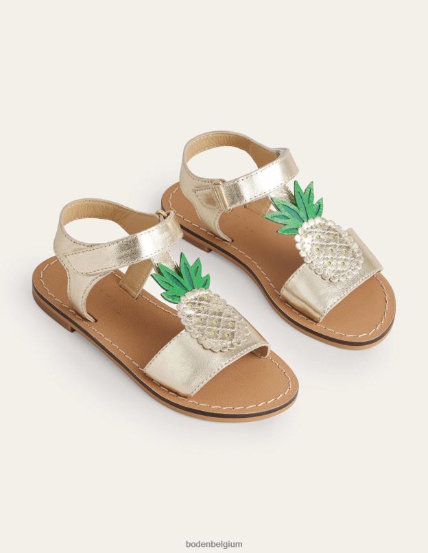 filles Boden ananas métallisé doré sandales de nouveauté chaussure Z42D02652