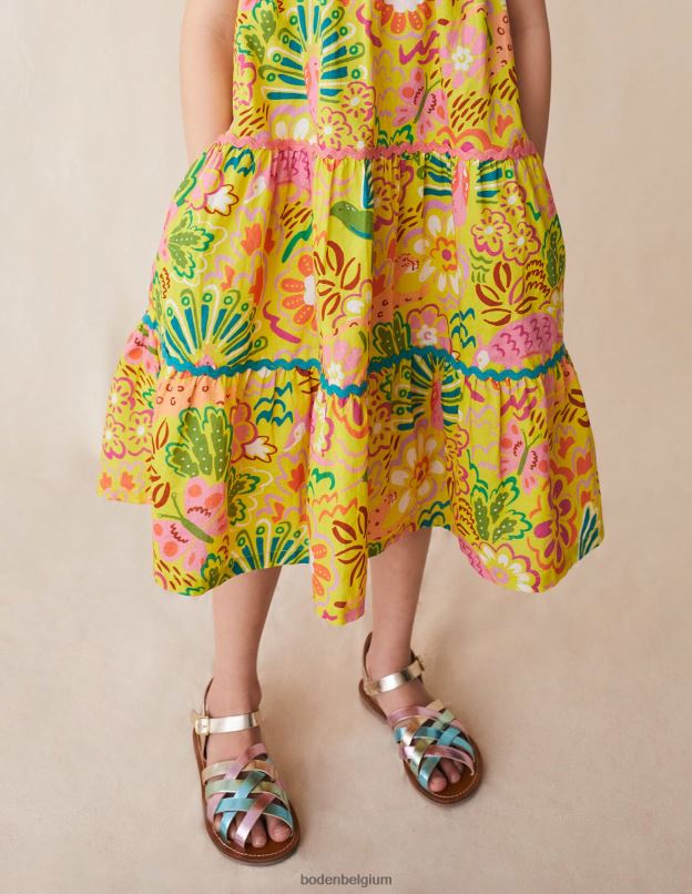 filles Boden multi métallique sandales à lanières chaussure Z42D02763