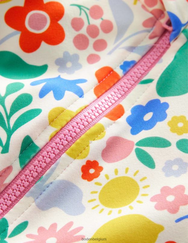 filles Boden multi vacances floral combinaison de surf à froufrous pour protéger du soleil vêtements Z42D03246