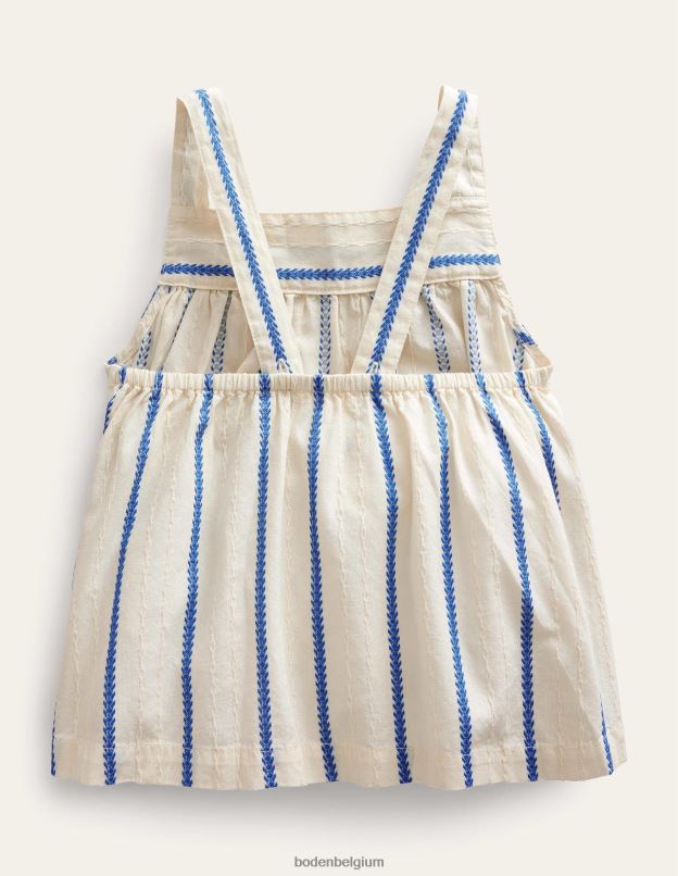 filles Boden Ivoire haut tissé texturé vêtements Z42D02913