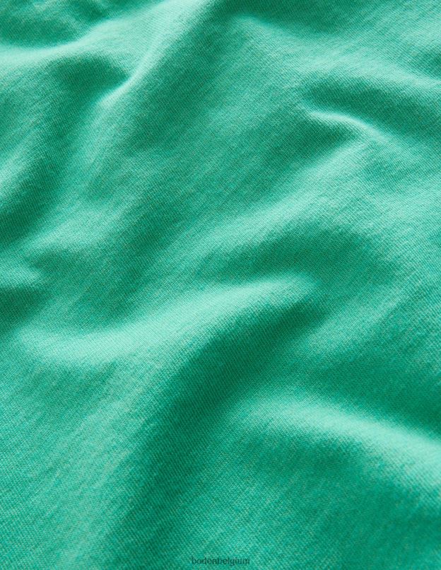 filles Boden asperges vertes haut fluide à encolure carrée vêtements Z42D02986