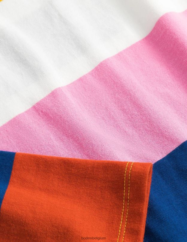 filles Boden bande arc-en-ciel de fleurs de cerisier breton de tous les jours vêtements Z42D02873