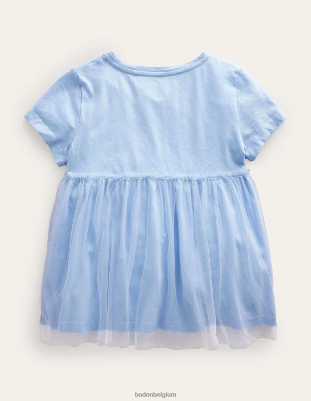 filles Boden bleu brunnera t-shirt à appliqué en tulle vêtements Z42D02879
