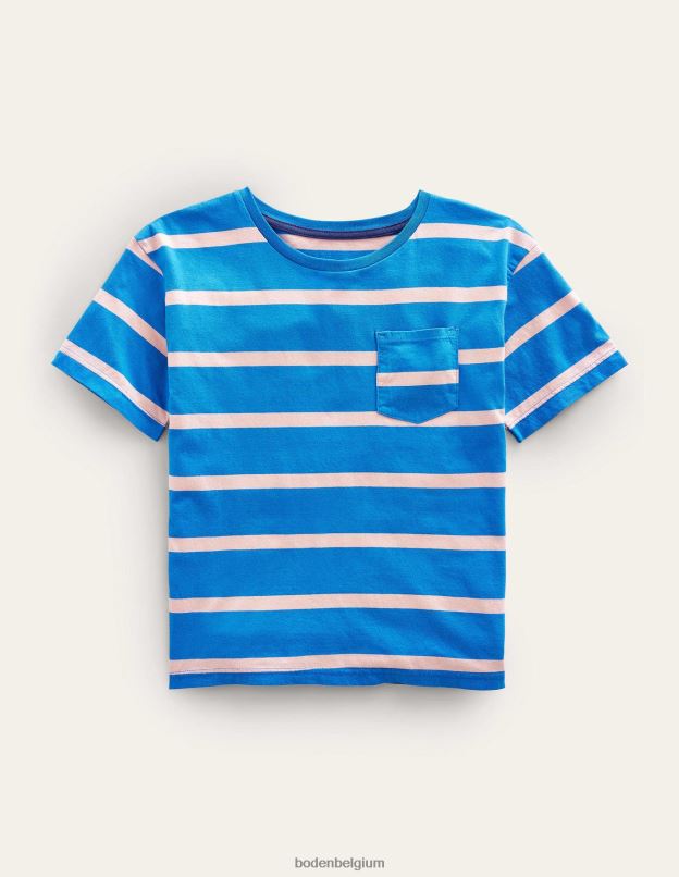 filles Boden bleu provence/rose t-shirt décontracté vêtements Z42D03209