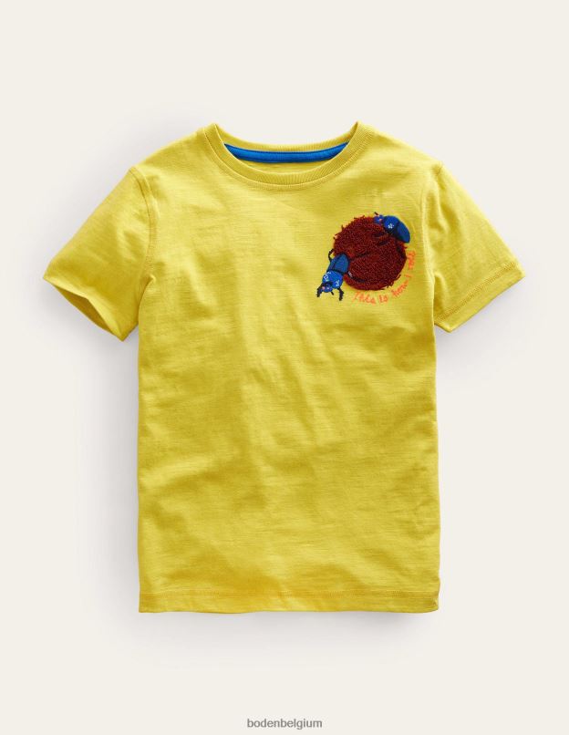 filles Boden groseille t-shirt à logo imprimé vêtements Z42D03065