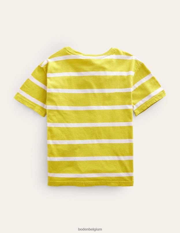 filles Boden jaune groseille/gousse de vanille t-shirt décontracté vêtements Z42D03131