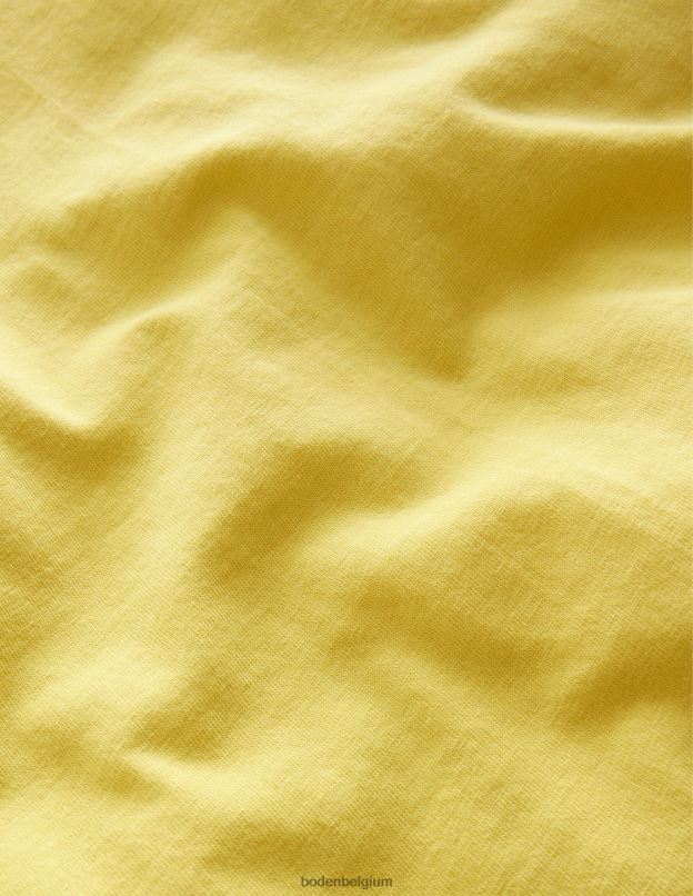 filles Boden renoncule jaune t-shirt à broderies mélangées vêtements Z42D03026