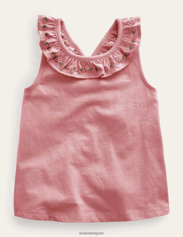 filles Boden rose amande gilet croisé dans le dos vêtements Z42D0767